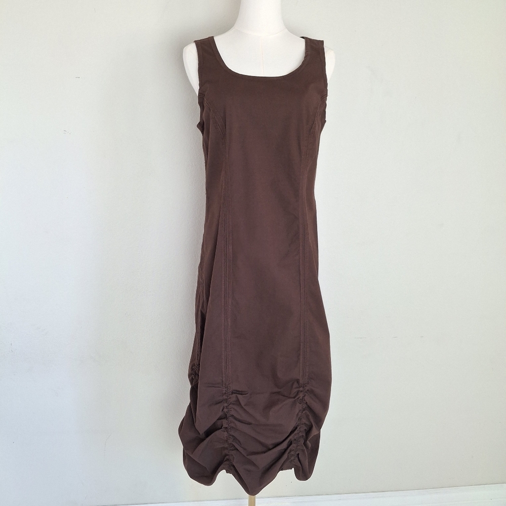 Cut Loose Sleeveless Ruched Bubble Hem Midi Dress NWT